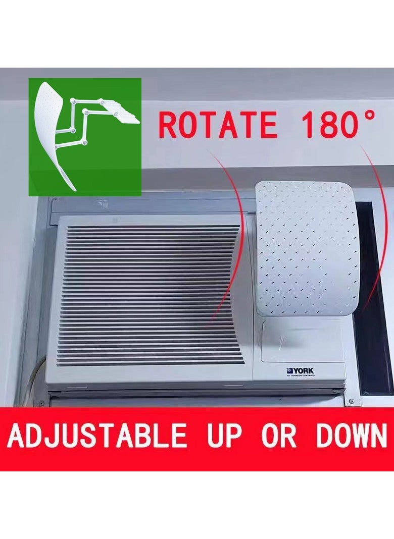 Generic - Window Air Conditioner Wind Deflector Adjustable Windshield Window Type Air Conditioner Wind Guide - Image 1