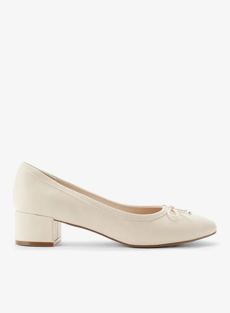 Celeste Women Bow Detail Block Heel Shoes