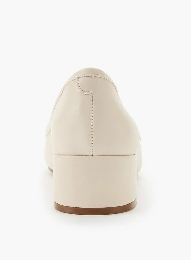 Celeste BEIGE Women Bow Detail Block Heel Shoes for Women | Best Price UAE