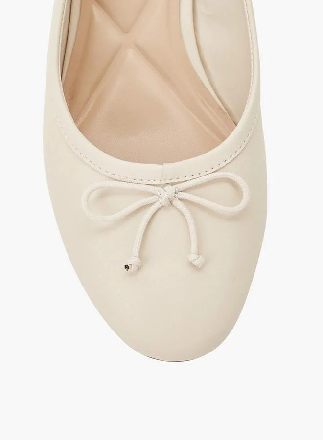 Celeste BEIGE Women Bow Detail Block Heel Shoes for Women | Best Price UAE