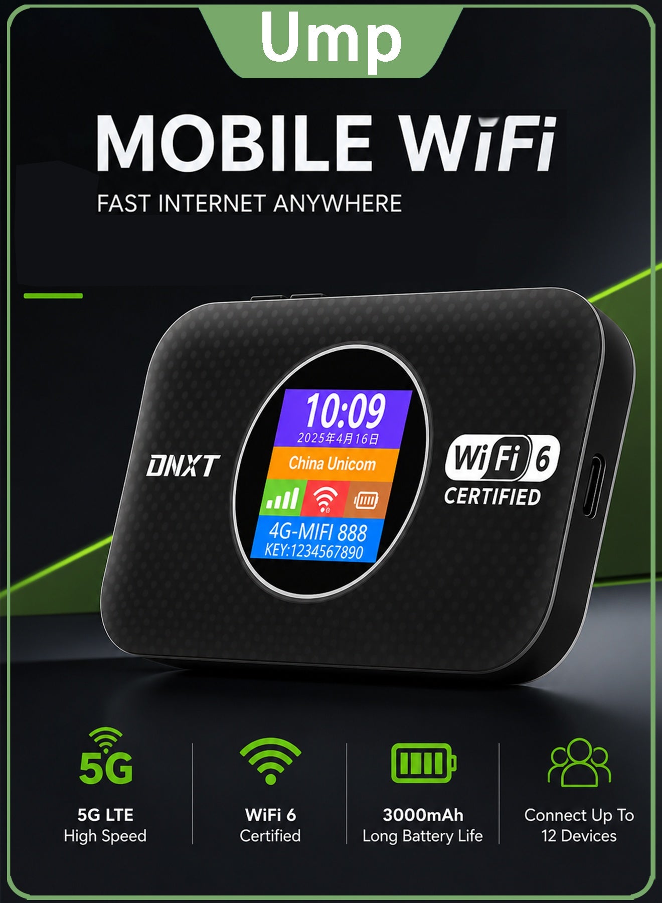 ump Ump Mobile 3000mAh