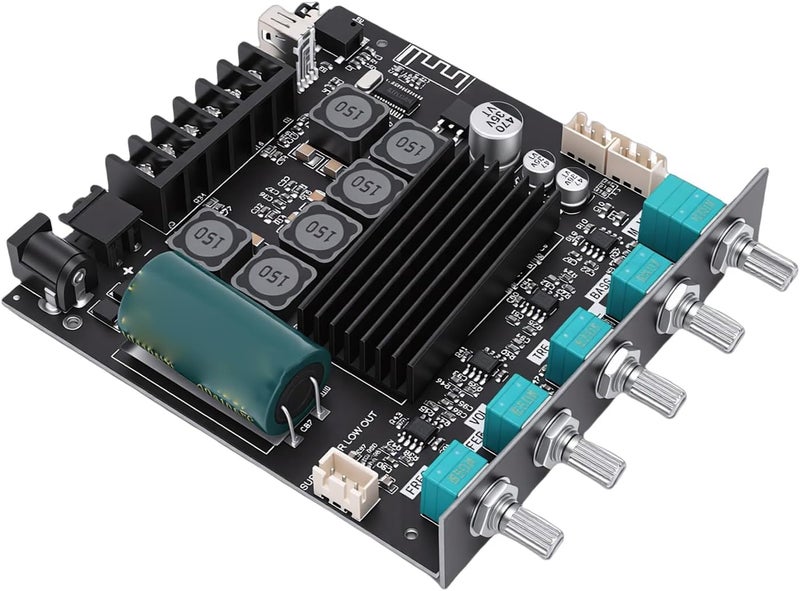 WALFRONT 2.1 Channel Bluetooth Amplifier Module, 50Wx2 100W Subwoofer Audio Power Amp Board with TPA3116D2 Chip, for Enhanced Music and Movie Experience - Image 2