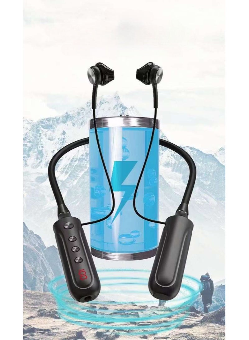 Pama A20 Bluetooth Neckband Sweatproof Headphones High Quality Sound Incoming Call Voice Prompt Call Rejection Mute Function Camera Function Beautiful and Handsome Sound - Image 1