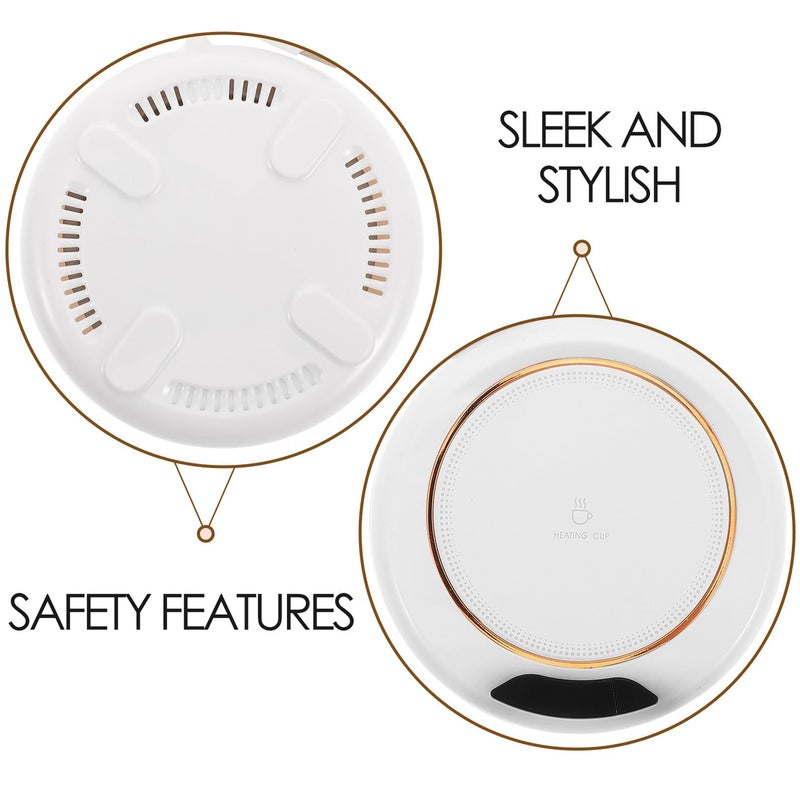 Adjustable Electric Cup Warmer Portable Heating Coaster for Coffee Tea Milk Office Home - Image 4