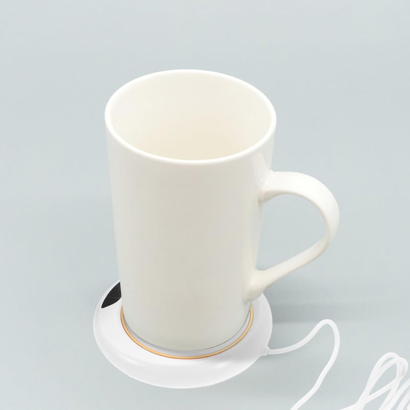 Adjustable Electric Cup Warmer Portable Heating Coaster for Coffee Tea Milk Office Home - Image 5