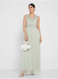 Shouq Embellished Bodice Dress