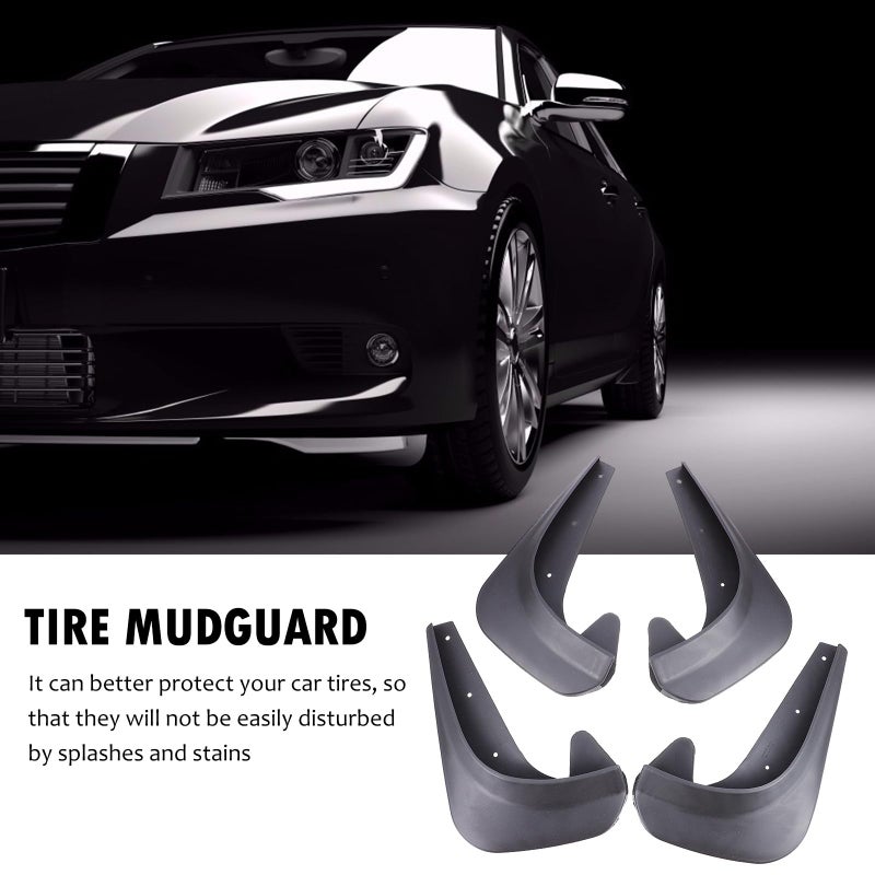 Universal 4Pcs Small Plastic Mud Flaps Splash Guards For Cars All Weather Use - Image 4