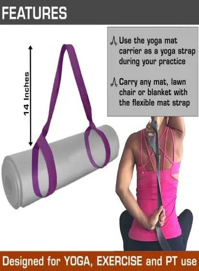 Gmefvr Yoga Mat Strap Cotton Yoga Mat Carry And Exercise Random Color for Carrying & Sling Belt for Holding Mat with Adjustable Strap - Image 3