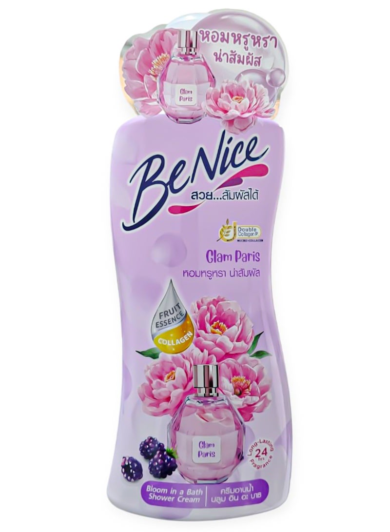 Be Nice Glam Paris Bloom Shower Cream 400ml - Image 1