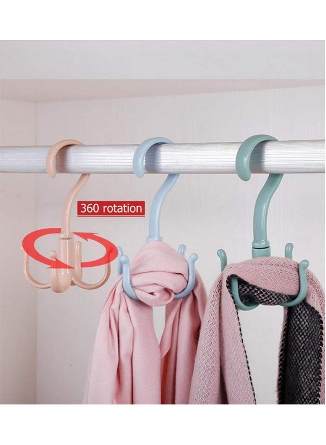 MosQuick®- Set of 2,360 degree rotating multipurpose hanging hooks for bags belts scarves ties -mixed color(2 pcs) - Image 2