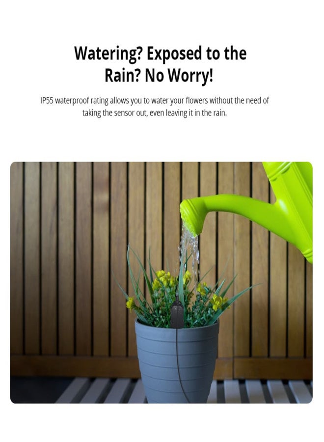 SONOFF MS01 Soil Sensor with RJ94P4C Connector IP55 Waterproof Smart Soil Humidity Sensor Module Accessory Compatible with SONOFF TH Elite/Origin - Image 4