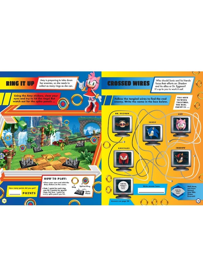 Sonic the Hedgehog Sticker Quest: Sonic vs Shadow: Sticker Activity Book packed with puzzles and over 200 stickers! Perfect for fans of the games, movies and TV shows - Image 5