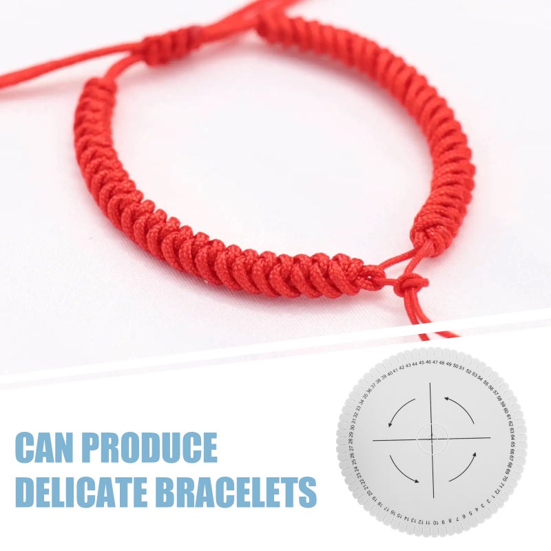 5pcs Bracelet Weaving Tools DIY Hand Embroidery String Bracelet Plate Easy-to-Use Braiding Disc for Beginners to Create Fashionable Bracelets - Image 2