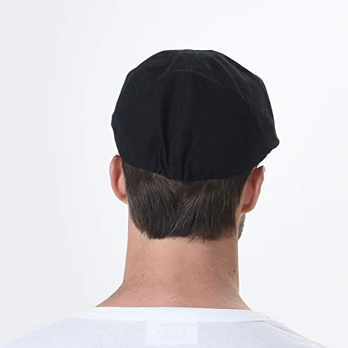 WITHMOONS Simple Newsboy Hat Flat Cap SL3026 (BlackM) - Image 4