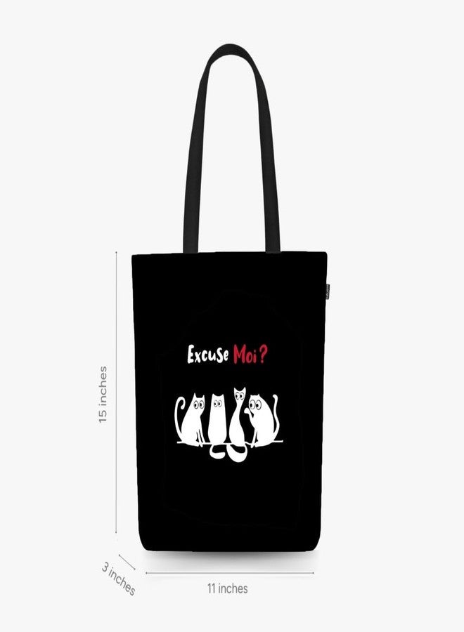 EcoRight Eco Right Canvas Tote Bags for Women with Zip, College Bag for Girls, 100% Organic Cotton Tote Bag for Shopping, Travel & beach bags for women (Paws Off) - Image 2