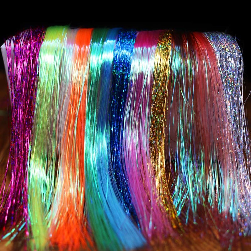 XFISHMAN Fly Tying Materials 12 Colors Krystal Flash Ripple Flashabou Flies Fishing Lure Making Supplie - Image 1