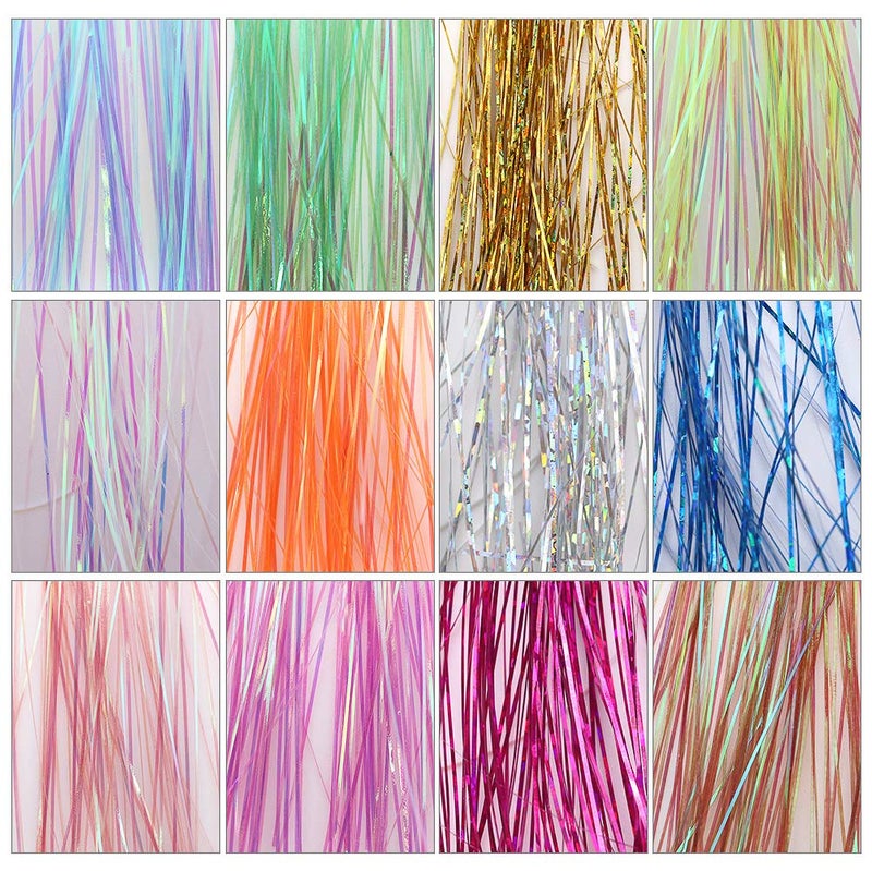 XFISHMAN Fly Tying Materials 12 Colors Krystal Flash Ripple Flashabou Flies Fishing Lure Making Supplie - Image 4