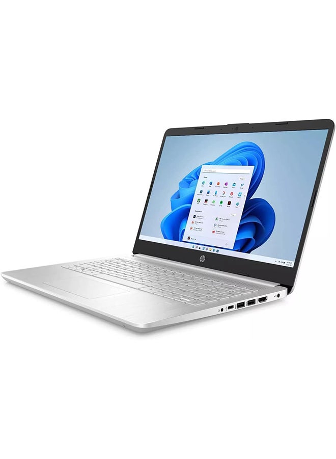 HP Newest 14 (Upgraded Version) Laptop With 14-Inch Display, Core i3-1125G4 Processor/8GB RAM/256GB PCIe SSD/Integrated Graphics/Windows 10 Home + Mouse Pad English/Arabic Silver - Image 4
