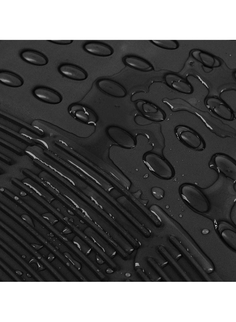 TLAXCA 3 PCS Floor Mats for Cars Trucks SUV, All-Weather Car Mats with Universal Fit Design, Durable Car Floor Mats with Capture Ridges, Waterproof Rubber Floor Mats for Cars  - Image 5