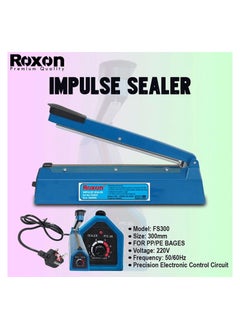 Roxon Roxon FS300 Vacuum Sealer. Impulse Sealer. Packet Cover Hot Sealer 300mm. 200-600Watt/200V.50/60Hz  - Image 4