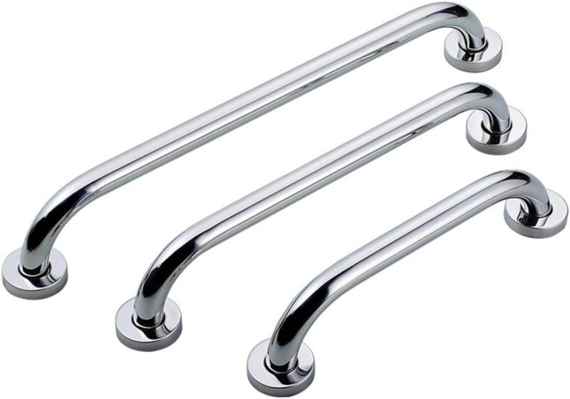 5pcs Stainless Steel Safety Grab Bar Bathroom Grab Bar Armrest Type Style - Image 1