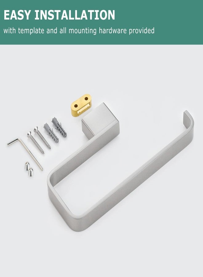 PARLOS All Brass Construction Hand Towel Holder Bar Brushed Nickel for Bathroom & Kitchen Wall Mounted Concealed Mounting Hardwares - Image 5
