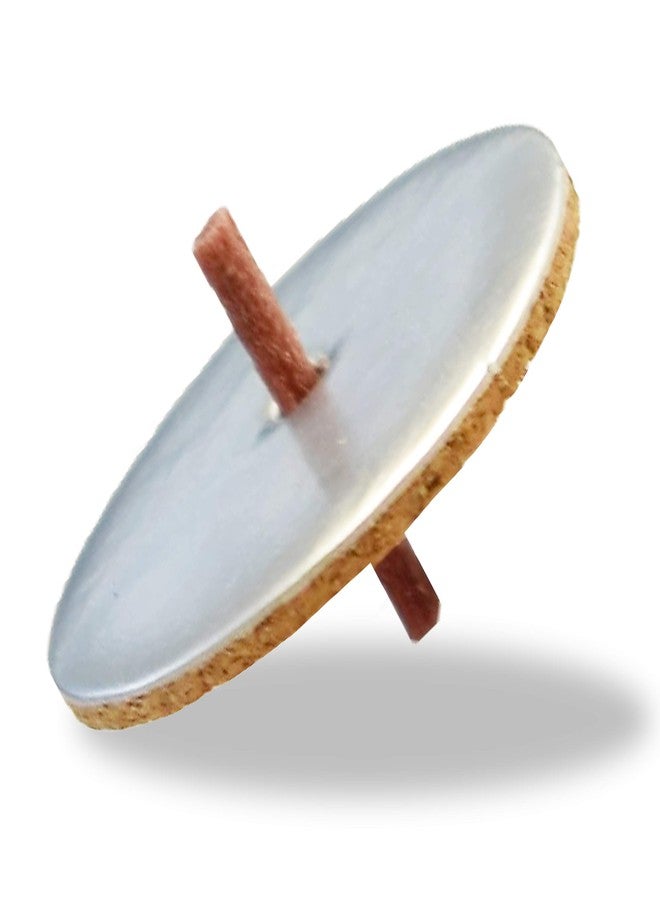 Ner Mitzvah Round Floating Wicks, Large Cotton Wicks and Cork Disc Holders for Oil Cups, Bonus Wick Removal Tweezers - 50 Count (Approx.) - Image 3