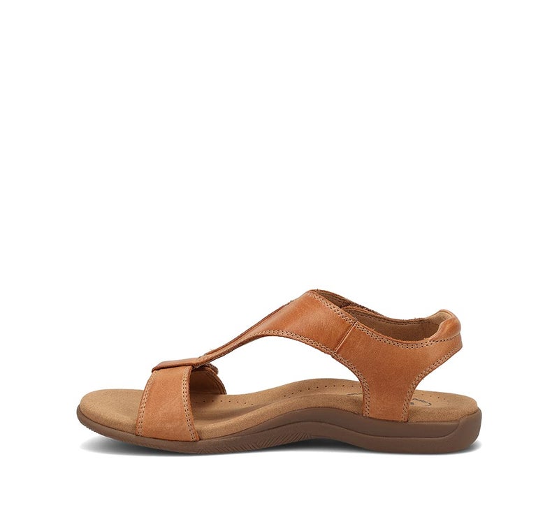 Taos The Show Premium Leather Women's Sandal - Experience Everyday Style, Comfort, Arch Support, Cooling Gel Padding and an Adjustable Fit for Exceptional Walking Comfort Caramel 9 (M) US - Image 2