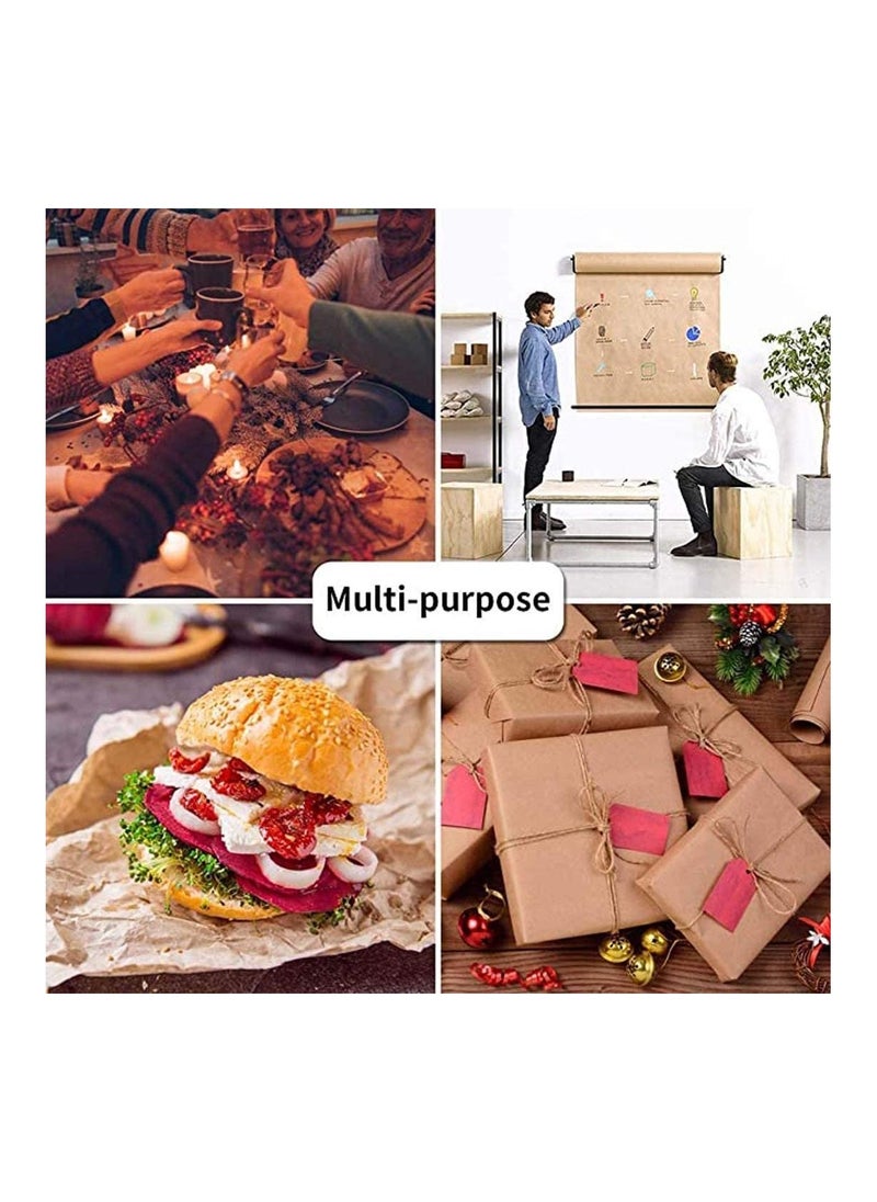 Generic Kraft Paper Roll Brown Packing 0.3m x 30M Ideal for Arts Crafts Gifts Postal Shipping Wrapping Floor Covering Table Runners  - Image 5