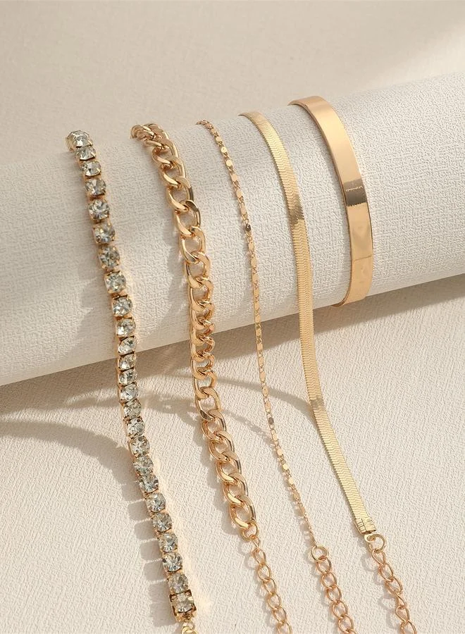 تايك تو مجموعة من 5 أساور يد كاجوال