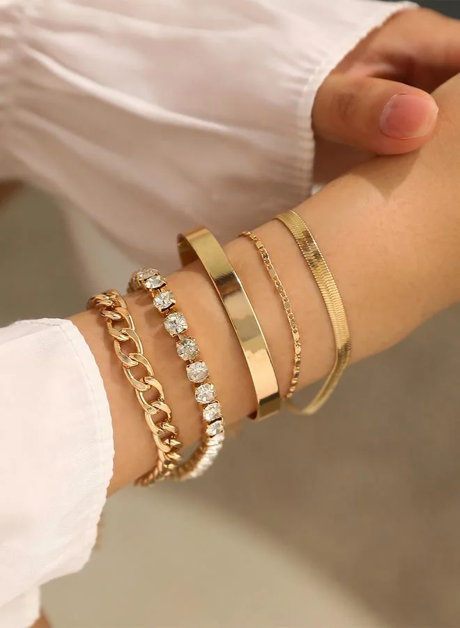 تايك تو مجموعة من 5 أساور يد كاجوال