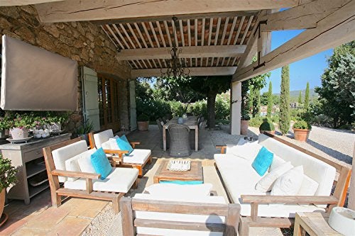 acoveritt Outdoor 60"-65" TV Set Cover,Scratch Resistant Liner Protect LED Screen Best-Compatible with Standard Mounts and Stands (Tan) - Image 3