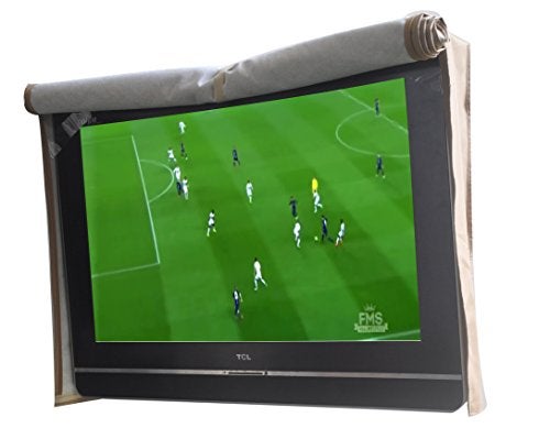 acoveritt Outdoor 60"-65" TV Set Cover,Scratch Resistant Liner Protect LED Screen Best-Compatible with Standard Mounts and Stands (Tan) - Image 1