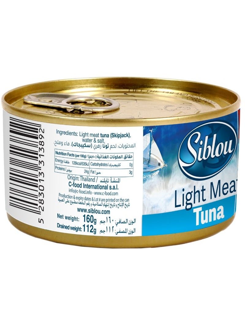 Siblou Light Tuna In Water 160g - Image 2