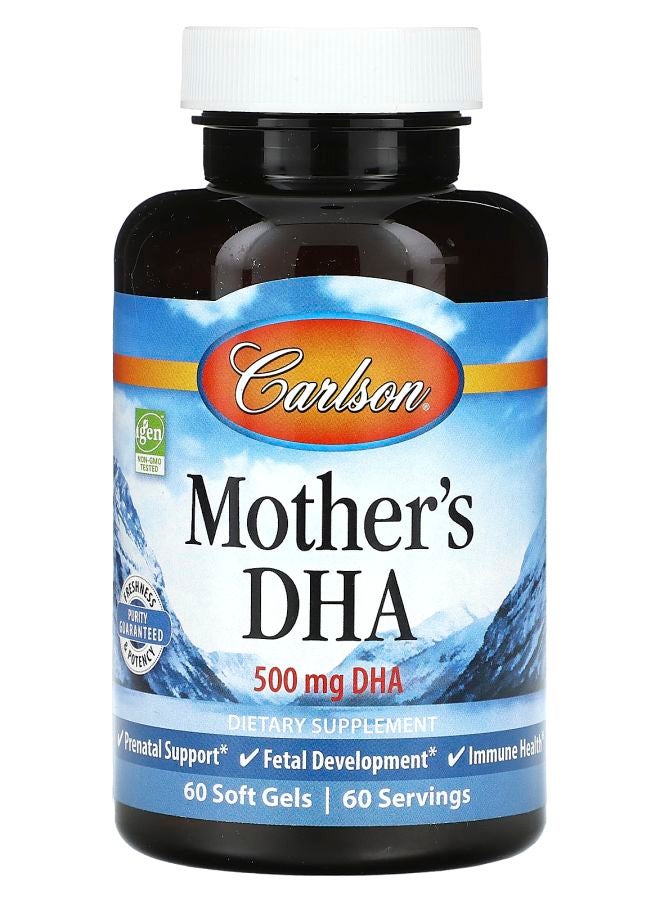 Mother's DHA 500 mg 60 Soft Gels