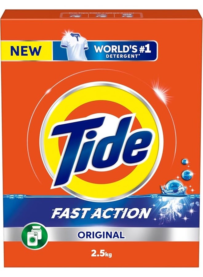 تايد Tide Fast Action Laundry Detergent Powder, 2.5 KG - Image 1