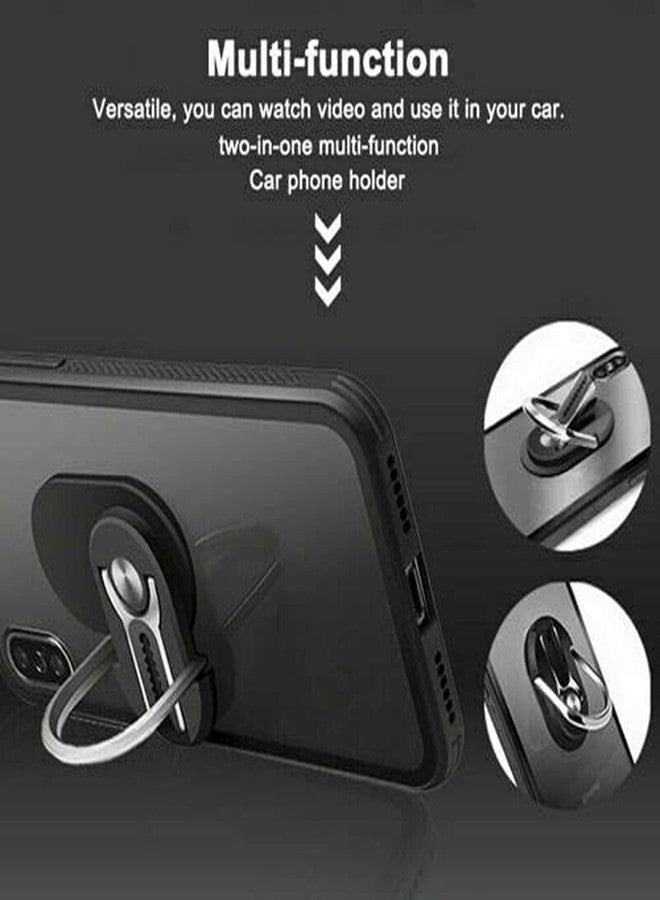 LEEMASING 3 in 1 Finger Ring Holder Stand Car Air Vent Mount Metal Plate Rotating Magnetic Grip Portable Ring Holder Finger Kickstand - Image 3