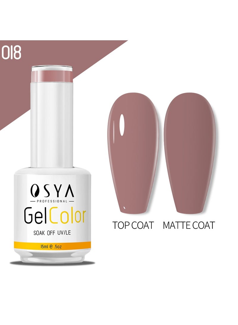 OSYA gel Nail Polish Collection Soak Off UV&LED CANNI OUTPUT Gel polish 15ml (018) - Image 1