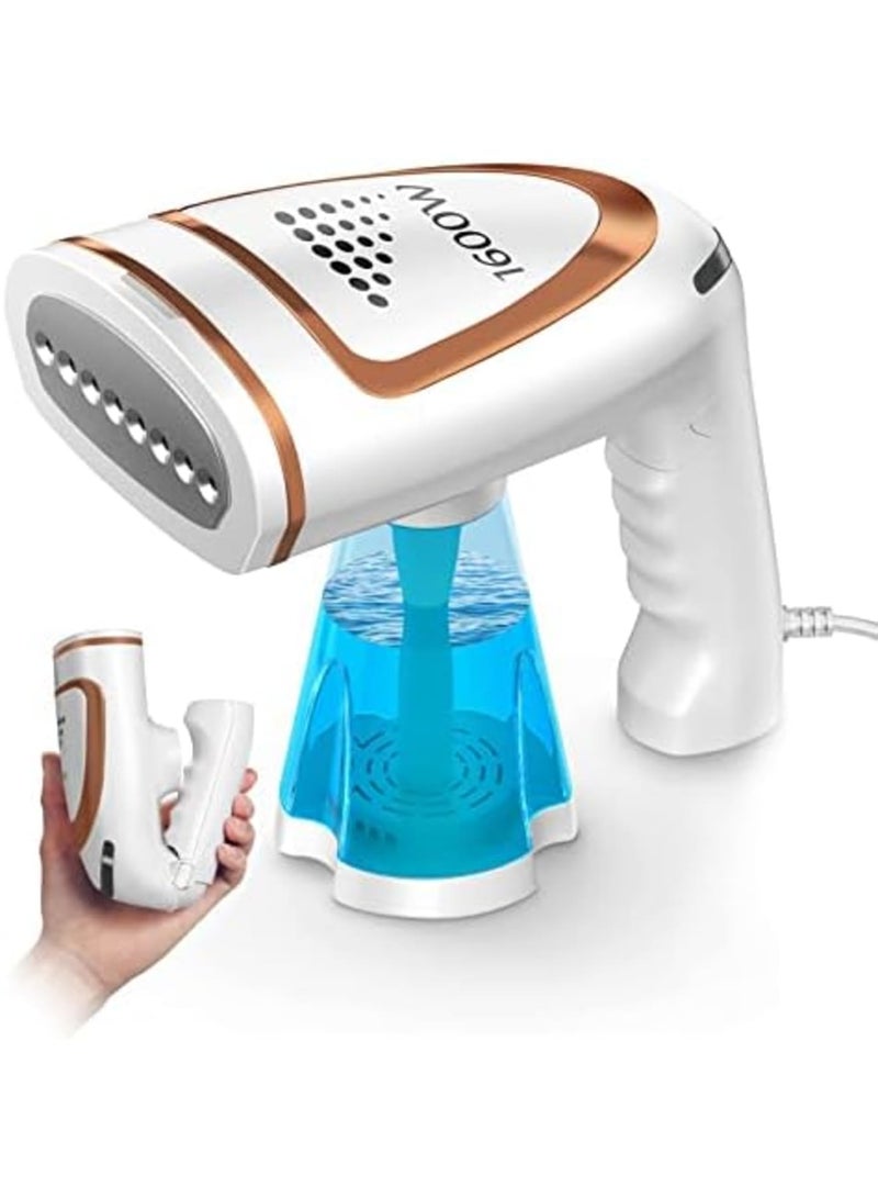 SYOSI Steamer for Clothes, Foldable Travel Portable Steam Iron, 1600w Handheld Garment Steamer with 250ml Replaceable Water Tank, 30-Second Fast Heat-Up, Suitable for Wrinkle Free&santized Garment - Image 1