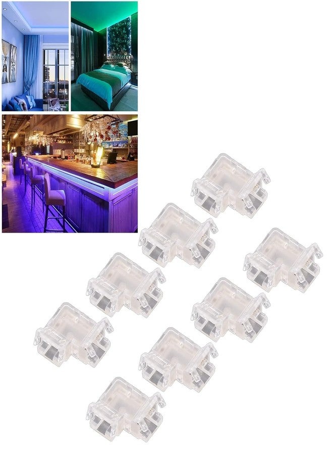 KAKA LIGHT LED Strip Light Connector/Jointer, 10 mm L Shaped, Solderless Transparent Jointer (Pack of 7) - Image 2