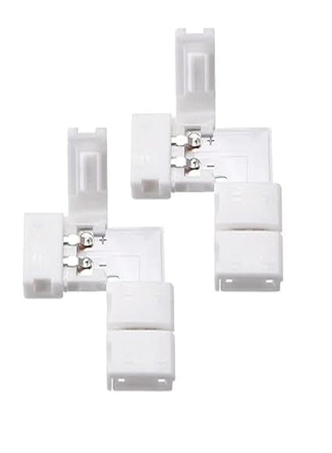 KAKA LIGHT LED Strip Light Connector/Jointer, 10 mm L Shaped, Solderless Transparent Jointer (Pack of 7) - Image 4