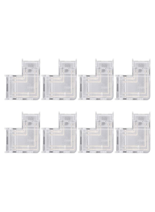 KAKA LIGHT LED Strip Light Connector/Jointer, 10 mm L Shaped, Solderless Transparent Jointer (Pack of 7) - Image 1