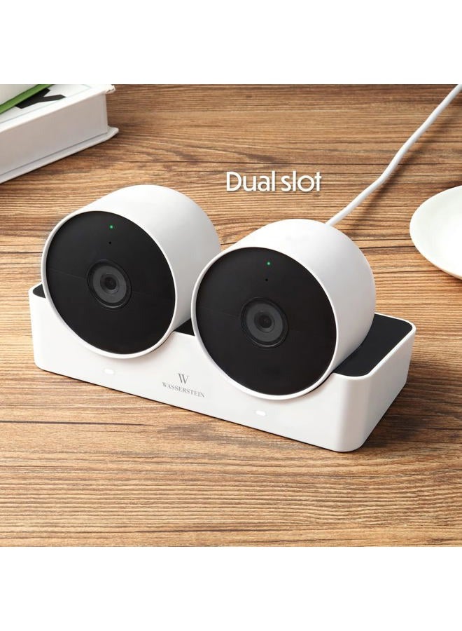 Wasserstein Charging Station Compatible with Google Nest Cam (Battery) - Dual Charging Slot for Nest Cam - Image 2