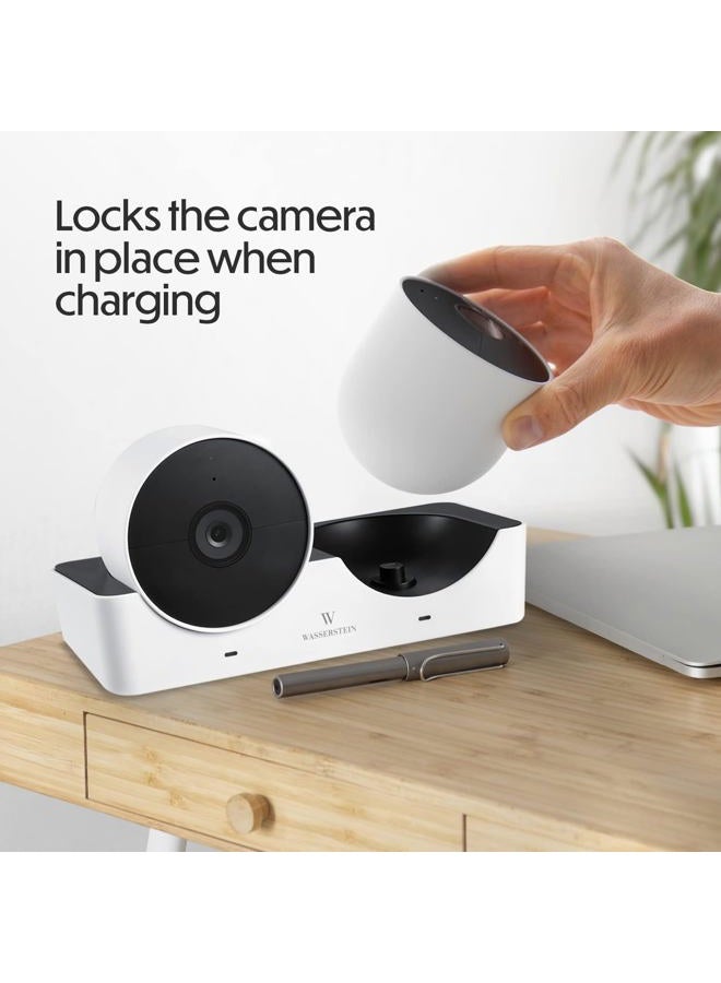 Wasserstein Charging Station Compatible with Google Nest Cam (Battery) - Dual Charging Slot for Nest Cam - Image 4