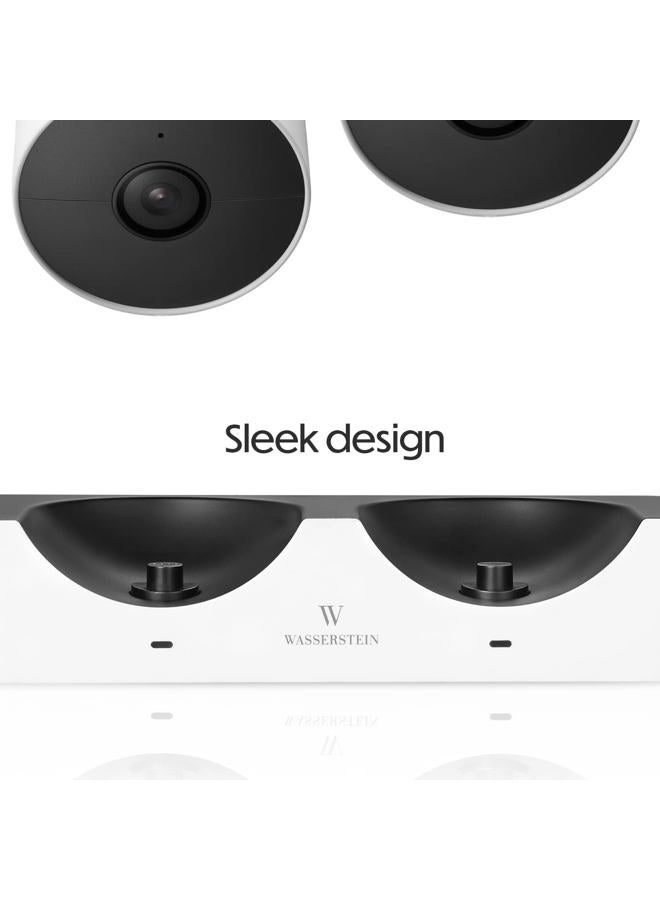 Wasserstein Charging Station Compatible with Google Nest Cam (Battery) - Dual Charging Slot for Nest Cam - Image 5