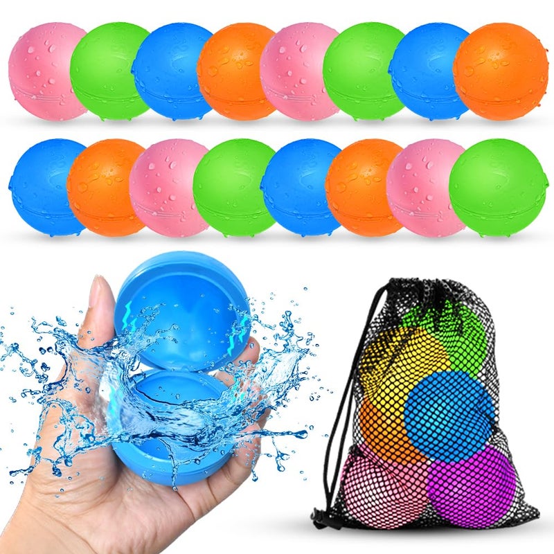 Smirodi 24Pcs Reusable Water Balloons, Summer Water Toys, Magnetic Water Ball for Outdoor Games, Pool Toy, Beach Toys for Kids - Image 1