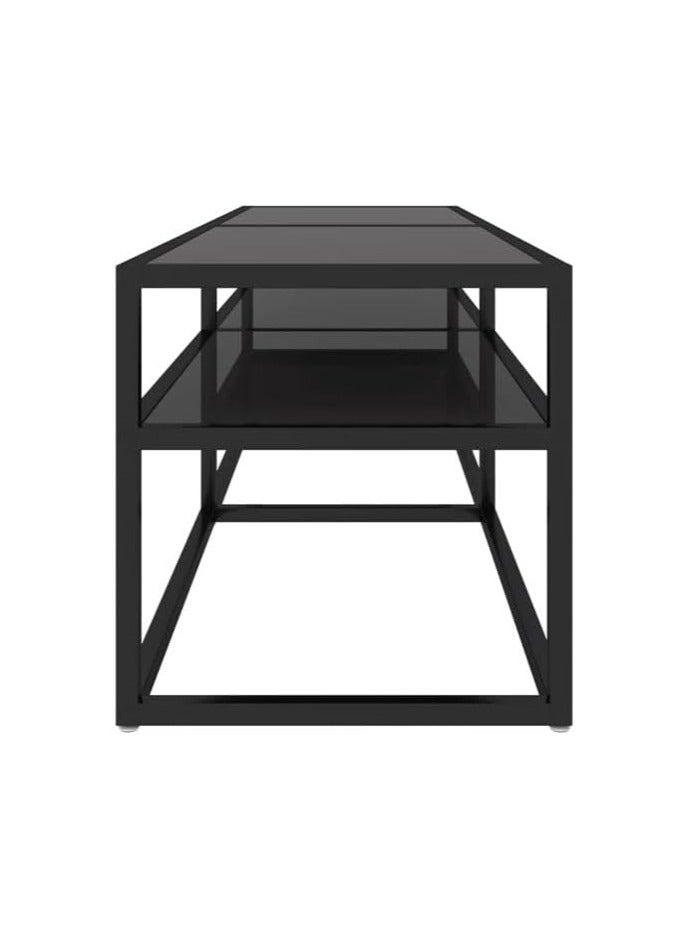 لينجوي وحدة تلفزيون معدنية وزجاجية أنيقة تم تجميعها مسبقًا مركز ترفيه حديث مركز ترفيه أنيق لغرف المعيشة الحديثة وحدة تلفزيون أنيقة ومتعددة الوظائف - Image 5