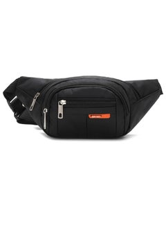 Qiccijoo Qiccijoo Waist Pack for Men or Women Waist Pack Bag with 4-Zipper Pockets Belt Bag Suitable for Outdoors Workout Traveling Casual Running Hiking Cycling(Black)  - Image 1