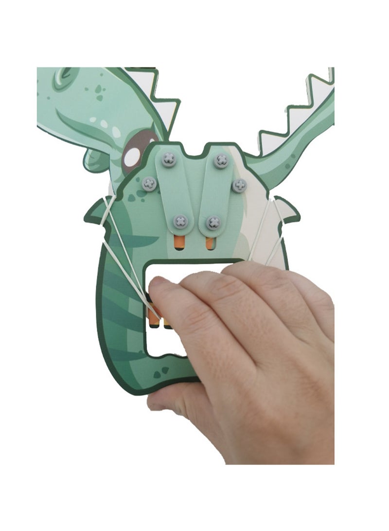 Science small production stem primary school students kindergarten teaching aids children's toys material package DIY mechanical dinosaur box  - Image 3