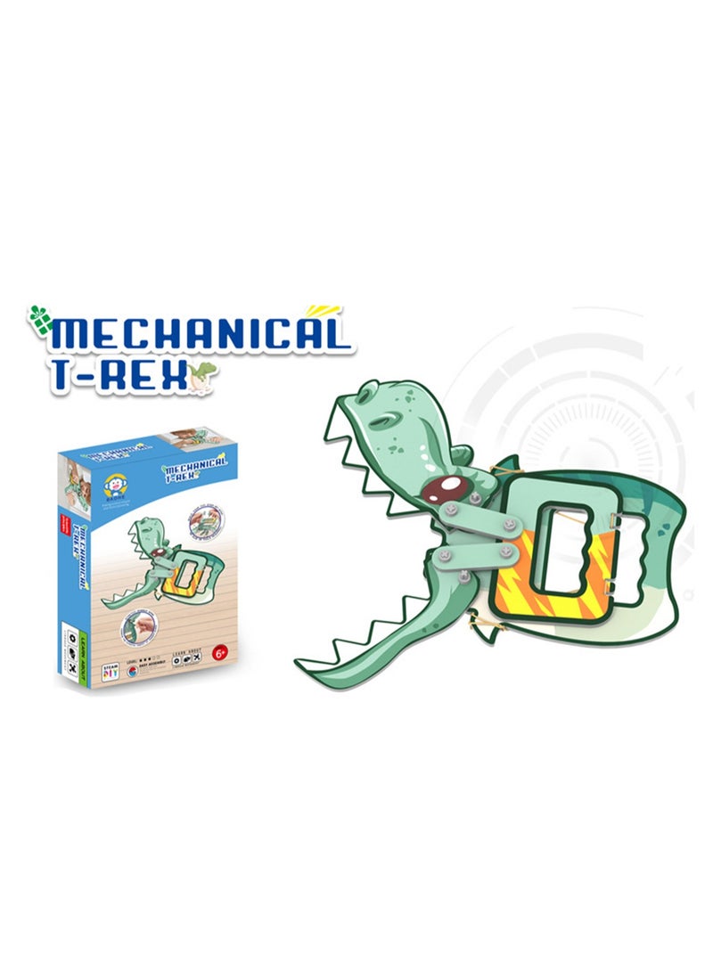 Science small production stem primary school students kindergarten teaching aids children's toys material package DIY mechanical dinosaur box  - Image 1